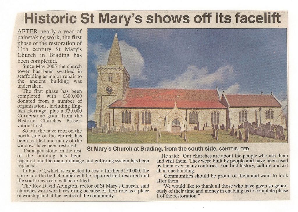 MP1075 St Mary's restoration