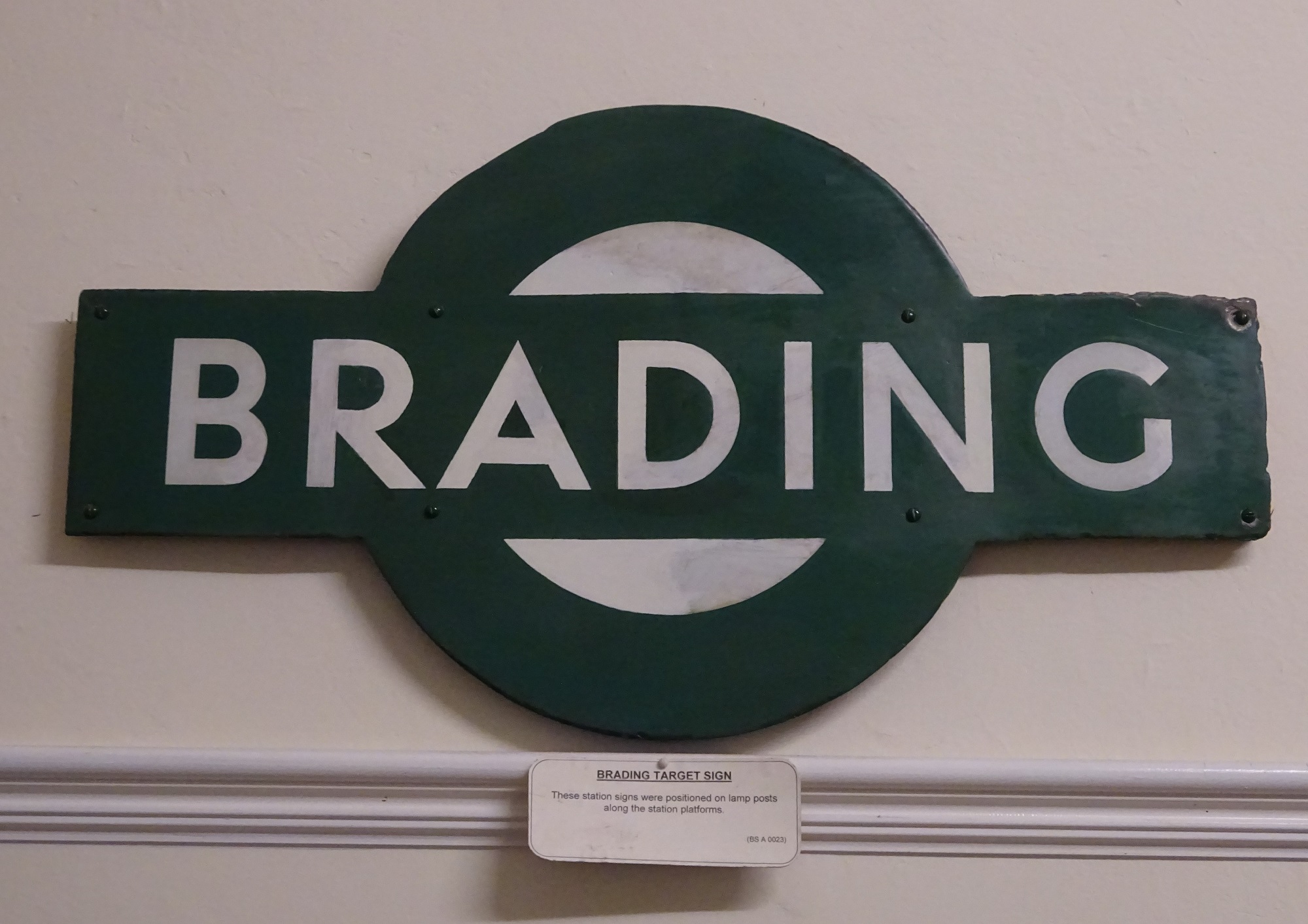 Brading Sign Brading Community Archive Brading Station platform sign BSA 023 ...